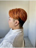 MEN’SHAIR刈り上げマッシュオレンジカラー