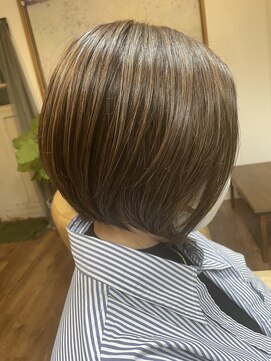 ハノン (hanon) 立体感のある白髪ぼかしハイライト