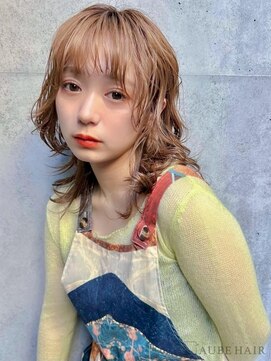 オーブ ヘアー エイル 苫小牧店(AUBE HAIR ail) 20代・30代_小顔にみせるくせ毛風パーマ