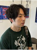メンズカジュアル☆メンズ縮毛 ブリーチ無しカラー 縮毛矯正