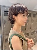 ショートボブパーマ/毛先パーマ/くせ毛風パーマ