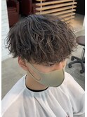 ダレる波巻きパーマ