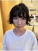 心斎橋　ミニボブ　パーマ　10代20代30代