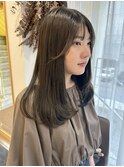 オリーブグレージュ/透明感カラー