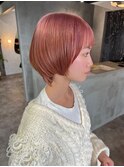 【qpula 城慎太郎】小顔ショート+ペールピンク