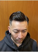 スキンフェード　アイロンパーマ　7:3スタイル　銀座　理容室