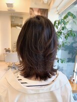 ヘアーアンドメイク ブリリアント(hair&make BRILLIANT)&nbsp;ミディアムボブ 30代ヘア フローディアトリートメント