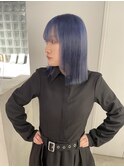 ハイブリーチで作るブルー♪