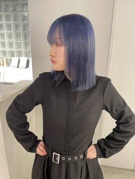 リンドトウキョウ(LINDO TOKYO) ハイブリーチで作るブルー♪