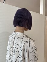 ファブ 千葉店(FaB)&nbsp;ぱつっとボブとラベンダーカラー