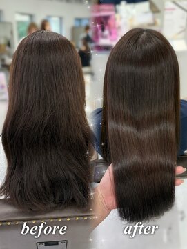 ハピネス 梅田茶屋町店(HAPPINESS) 韓国風/レイヤーカット/顔周り/顔まわり/髪質改善/ベージュ