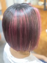 ブランカ バイ リッカ(Blanca by Ricca)&nbsp;アンブレラカラー×ネオピンク/ぷっつりボブ