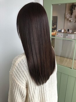 酸性ストレート取扱いあり◎ダメージレスで自然な仕上がりが叶う！素髪のような褒められ美髪に♪