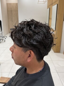 アピッシュ シーナ 海老名店(apish ciena) 毛流れパーマ毛流れセンターパートスパイラルパーマシャドウ