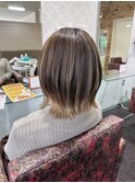 外ハネボブ × ナチュラルハイライト