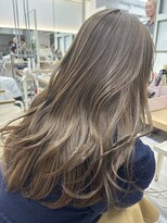 モリオフロムロンドン 大宮店(morio from London)&nbsp;ブリーチなしダブルカラー！透け感ミルクティーベージュ！ 村田