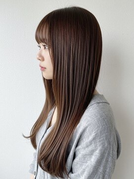 ハナレ(hanare) ナチュラルストレート/透明感/アースカラー/ワンカール/清須