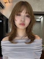 シティ 薬院(SITY.)&nbsp;天神　レイヤーカット　顔まわりレイヤー　艶カラー