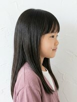と和 巣鴨 【キッズ】サラサラ黒髪ロングストレート×シースルーバング