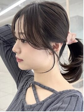 アッシュ 洋光台店(Ash) レイヤーカット韓国風ダブルカラー顔周り前髪カットボブ