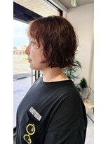 ログ(log)&nbsp;ニュアンスパーマ　髪質改善カラー　顔まわり　レイヤー　艶髪