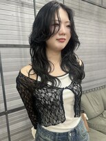 ロックス バイ マグ 松本(rocks BY MAG)&nbsp;コリアンブラック透明感艶髪レイヤーロング