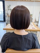 オートル 綱島店(AUTRE by FUGA hair)&nbsp;切りっぱなしストレートミニボブ/アッシュブラウン