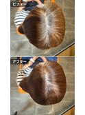 カット+プレミアム艶カラー+髪質改善トリートメント