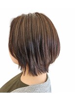 グランミリ(Grand mm) 大人可愛い丸みショートボブ×ブラウン