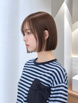 フォト 新宿三丁目(foto) 髪質改善縮毛矯正地毛風ストレート切りっぱなしボブ