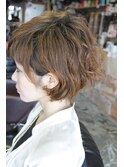トレンド愛されショートパーマスタイル