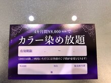 レーヴ 佐野新都市店(REVE)の雰囲気（【オススメ】カラーリング染め放題（4ヶ月）￥8800　）