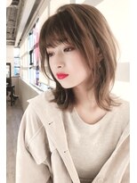 アリスバイアフロート 自由が丘(ALICe by AFLOAT)&nbsp;ウルフくびれヘア（耳かけ毛先パーマイメチェン）