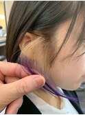 ＊アクセントカラーのミルクティーにパープルを添えて