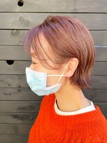 ヘアラウンジ アングゥ(hair lounge ungu)&nbsp;耳かけショートボブ