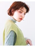 ミニボブ外ハネパーマ