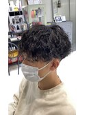 波巻きスパイラルパーマメンズパーマメンズマッシュメンズヘア