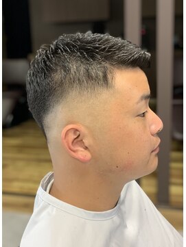 ネクサスアンドコー 浦安店(NEXUS&Co.) アップバングショート濡れパン×スキンフェード<理容室>