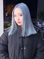 タイドヘア 茨木店(TIDE HAIR) ペールブルー/水色カラー
