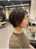 襟足スッキリ/ショートボブスタイル