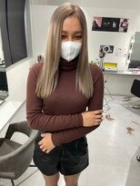 キング 梅田(K!ng)&nbsp;【梅田】ミルクティーベージュダブルカラー髪質改善カラー