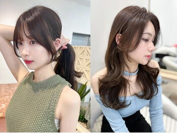 ノエシキカ(noe sikika)の写真/[栄/矢場町]韓国風カットで今っぽく*顔周りレイヤーで個性を活かした小顔に◎[名古屋/栄/髪質改善/学割U24]