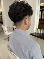 フラッグヘアー 博多駅前店(Flag HAIR) ツーブロック波打ちショート/ツイスパ・ビジネススタイル