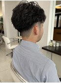 ツーブロック波打ちショート/ツイスパ・ビジネススタイル