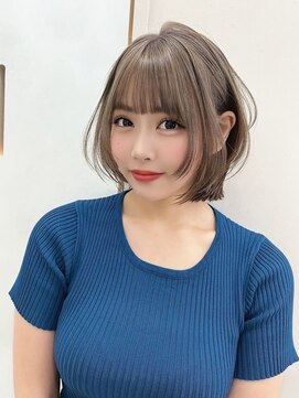 ジーナ 天王寺(Zina) 髪質改善＊くすみベージュボブ＊美髪【Zina天王寺】