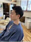 ツーブロック×アップバングスタイル