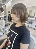 ひし形シルエットの小顔ウルフカット　ウルフ　ネオウルフ