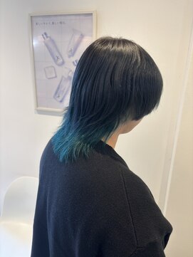 シェリール 八千代台駅(CHERIR) ウルフカット×ミントブルーカラー