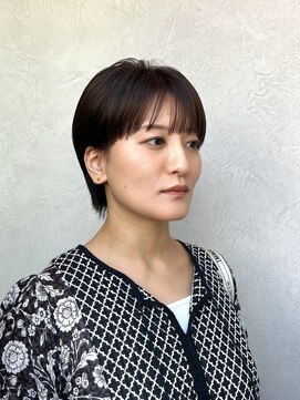 ランプヘアーデザイン(LAMP HAIR DESIGN) 【大森 智博】丸みショート/ブラウンベージュ