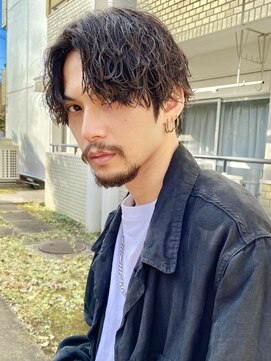 エリマ 横浜西口(elima) 横浜西口緩めシャドウパーマメンズカット刈り上げマッシュ